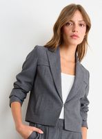 Blazer Liso Regular Corchete