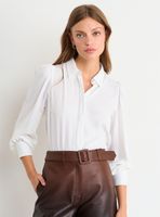 Blusa Camisera con Detalle en Puños