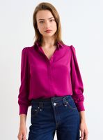 Blusa Camisera Detalle en Puños