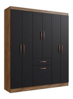 Clóset 6 Puertas Negro