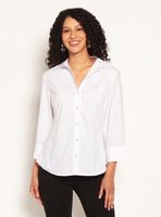 Blusa Manga 3/4 Botón Perla