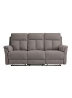 Sofá Reclinable 3 Cuerpos Beijing Tela Moka