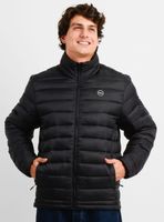 Parka Acolchada Cuello Alto Unicolor