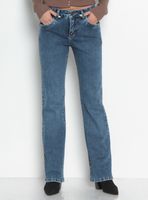 Jeans Recto Tiro Alto Push In Push Up 1 Botón Rp3