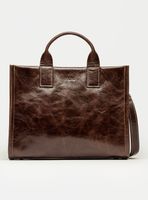 Cartera de Mano Capri Café Oscuro Chica