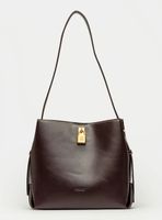 Cartera de Hombro The Lock Café Oscuro