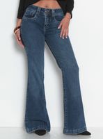 Jeans Recto Tiro Alto Pretina Básica 1 Botón Ja3