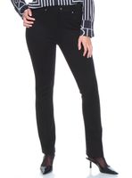 Calza Ponte Recto Tiro Alto Pretina 1 Botón Bolsillo Falso