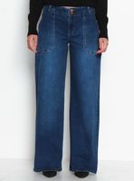 Jeans Cargo Recto Básico Pretina Media Dos Botones 347