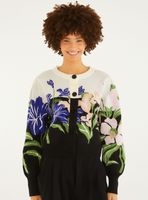 Chaleco Bicolor con Maxi Flores