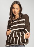 Chaleco Rayas Breda Café