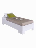Cama Individual Xangai 190 x 90 cm Blanco