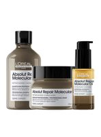 Set Profesional Reparación Profunda Shampoo + Máscara + Aceite Absolut Repair Molecular