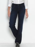 Jeans Recto Tiro Medio Paula Pretina Básica