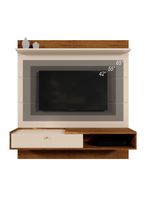 Panel Tv Triunfo Beige/Nogal para TV hasta 65''