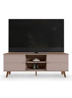 Rack TV  Aracaju Gris/Nogal para TV hasta 75''
