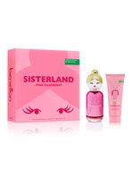 Set Perfume United Colors Sisterland Pink Raspberry EDT Mujer 80 ml + Loción Corporal 75 ml