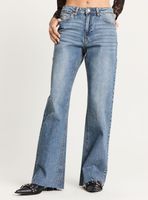 Jeans Flare Básico Tiro Medio