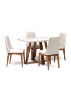 Comedor Bennet + 4 Sillas Elsie