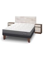 Cama Europea Anatomic 2 Plazas + Set Muebles Legno