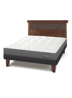 Cama Europea Anatomic 2 Plazas + Respaldo Dublín Caramelo