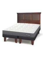 Cama Europea Anatomic Base Dividida 2 Plazas + Respaldo Torino