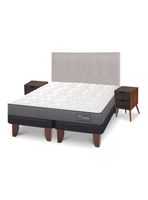 Cama Europea Anatomic 2 Plazas Base Dividida + Set Tigris