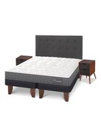 Cama Europea Anatomic 2 Plazas Base Dividida + Set Muebles Eufrates