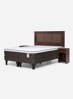 Cama Europea New Style 4 Plus King + Set Muebles Rachel
