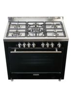 Cocina a Gas 5 Quemadores Venezia Negro
