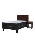 Cama Europea Cadiz 1.5 Plazas 190 cm + Set de Muebles Castilla