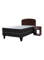 Cama Europea Cadiz 1.5 Plazas 190 cm + Set de Muebles Asturias