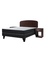 Cama Europea Cadiz 2 Plazas 190 cm + Set de Muebles Asturias