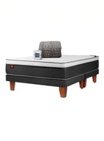 Camas Europea Everest Cobre King + Juego Sábanas + Plumón