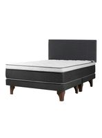 Cama Europea Everest Cobre King + Respaldo
