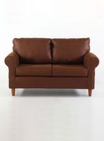 Sofá Retro 2 Cuerpos Pu Habano