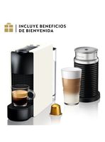Cafetera de Cápsulas Essenza Mini Blanca + Espumador de Leche Aeroccino 3