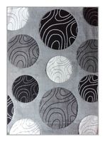 Alfombra Frize Carved 170x230 cm Círculos Idetex