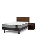 Cama Europea Star 1.5 Plazas x 200 cm + Set Asturias