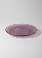Plato de Vidrio Rosado 20 cm