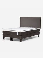 Cama Europea New style 4 King Base Dividida + Respaldo Maurice