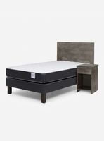 Cama Europea Wave 1 Plaza Tabor Grafito