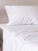 Sábana 1.5 Plazas 200 Hilos Antonie Blanco