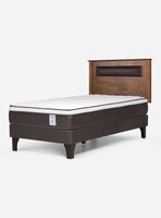 Cama Europea New Style 4 Plus 1 Plaza + Respaldo Ferrara