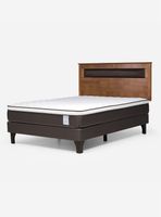Cama Europea New style 4 Plus 2 Plazas + Respaldo Ferrara