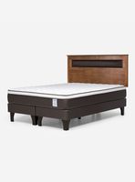 Cama Europea New Style 4 Plus King + Respaldo Ferrara