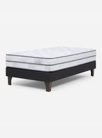 Cama Europea Autonomy Sky 1.5 Plazas Patas de Madera