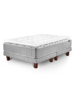 Cama Europea Hybrid Wool King Base Dividida + Topper