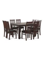 Juego de Comedor Ñuble 8 Sillas PU Caramelo