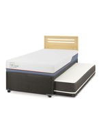 Diván Excellence Plus Black 1.5 Plazas Respaldo Múnich Mostaza